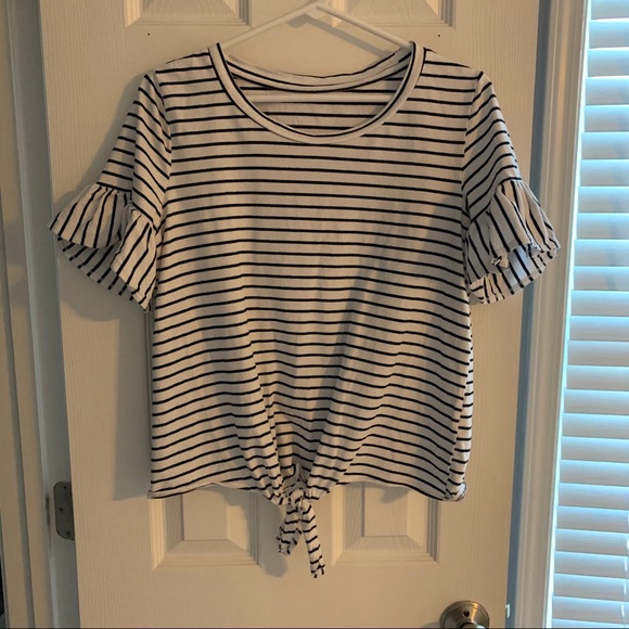 Black & White Striped Top - Picture 1 of 2